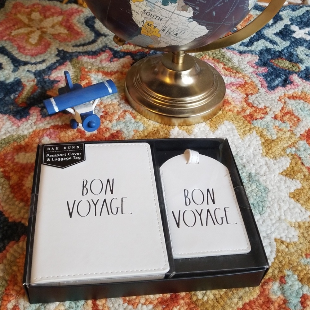 Rae Dunn Passport Cover & Luggage Tag